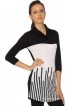 Identiti Party 3/4 Sleeve Self Design Women's Top Identiti Party 3/4 Sleeve Self Design Women's Top